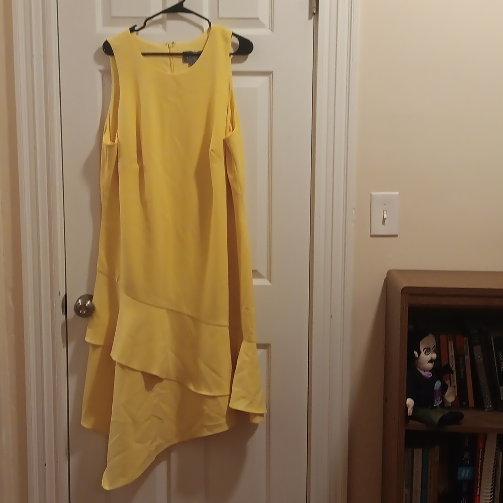 Theia Yellow Dress
